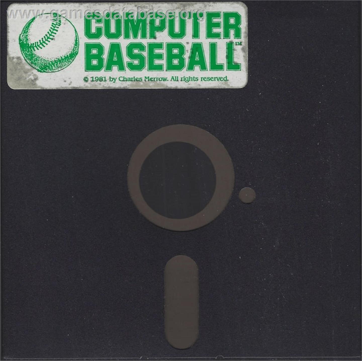 Computer Baseball - Apple II - Artwork - Cartridge