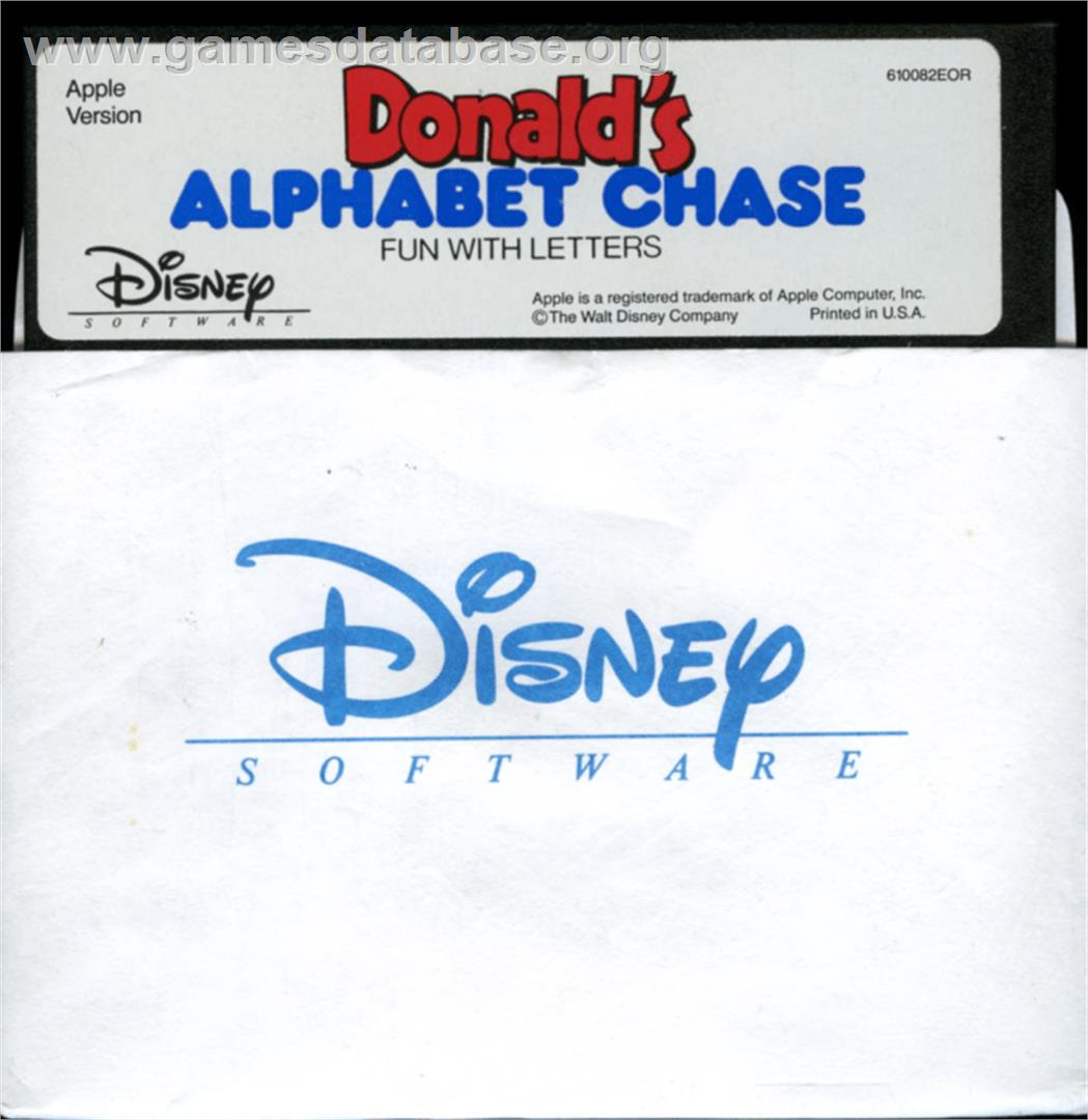 Donald's Alphabet Chase - Apple II - Artwork - Cartridge