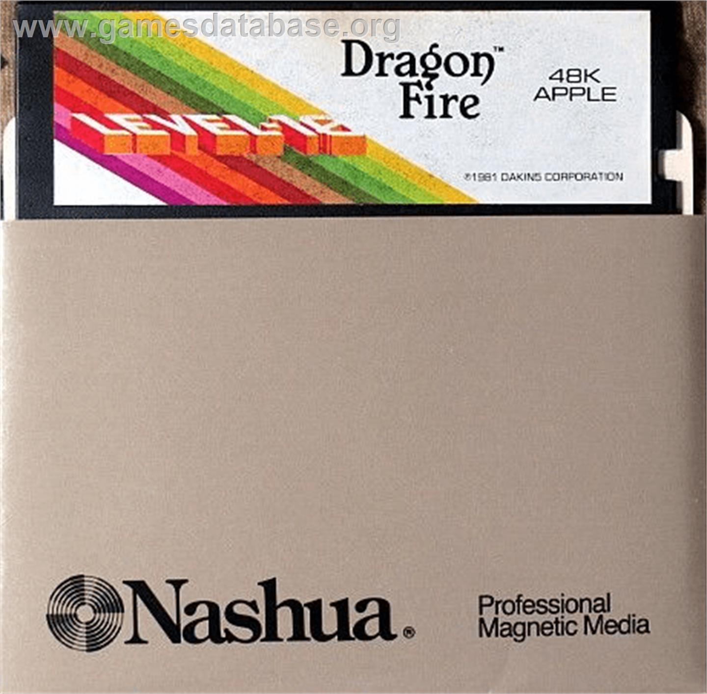 Dragon Fire - Apple II - Artwork - Cartridge