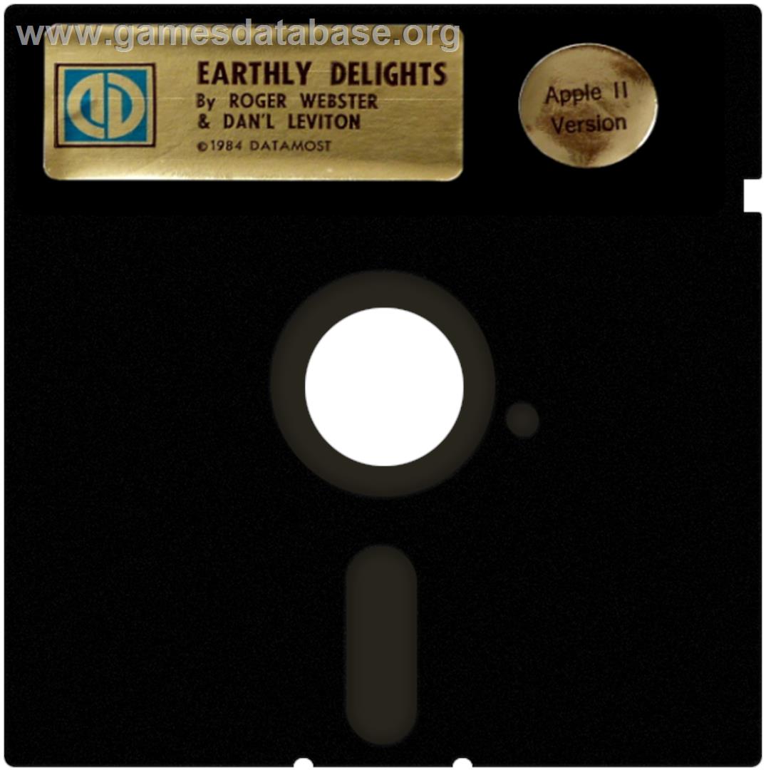 Earthly Delights - Apple II - Artwork - Cartridge