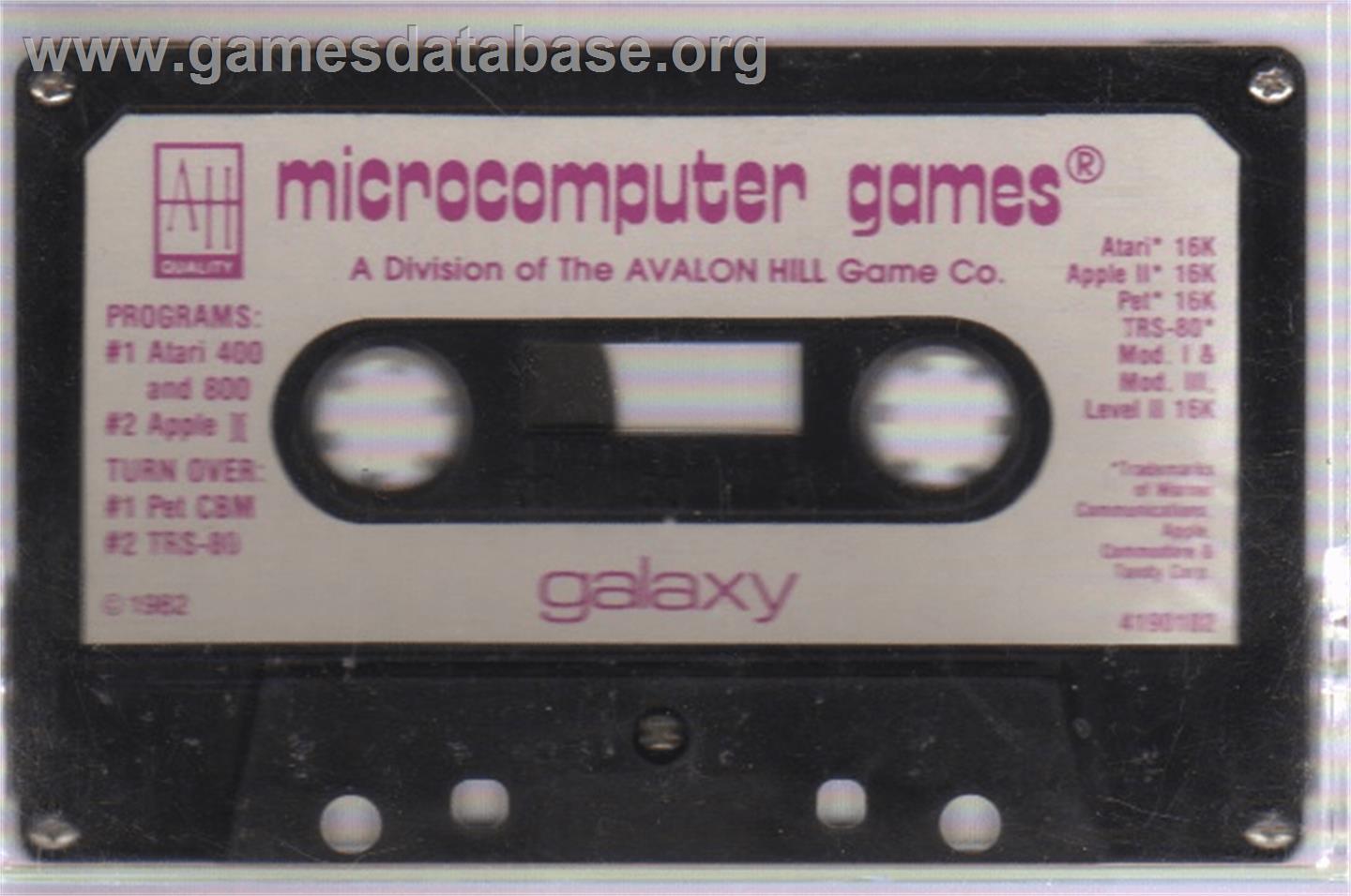Galaxy - Apple II - Artwork - Cartridge