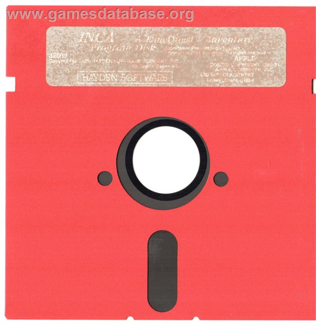 Inca - Apple II - Artwork - Cartridge