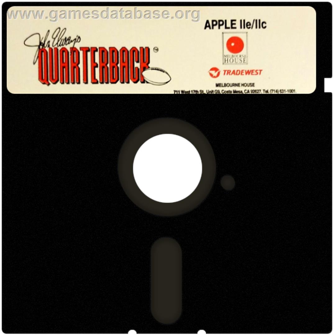 John Elway's Quarterback - Apple II - Artwork - Cartridge