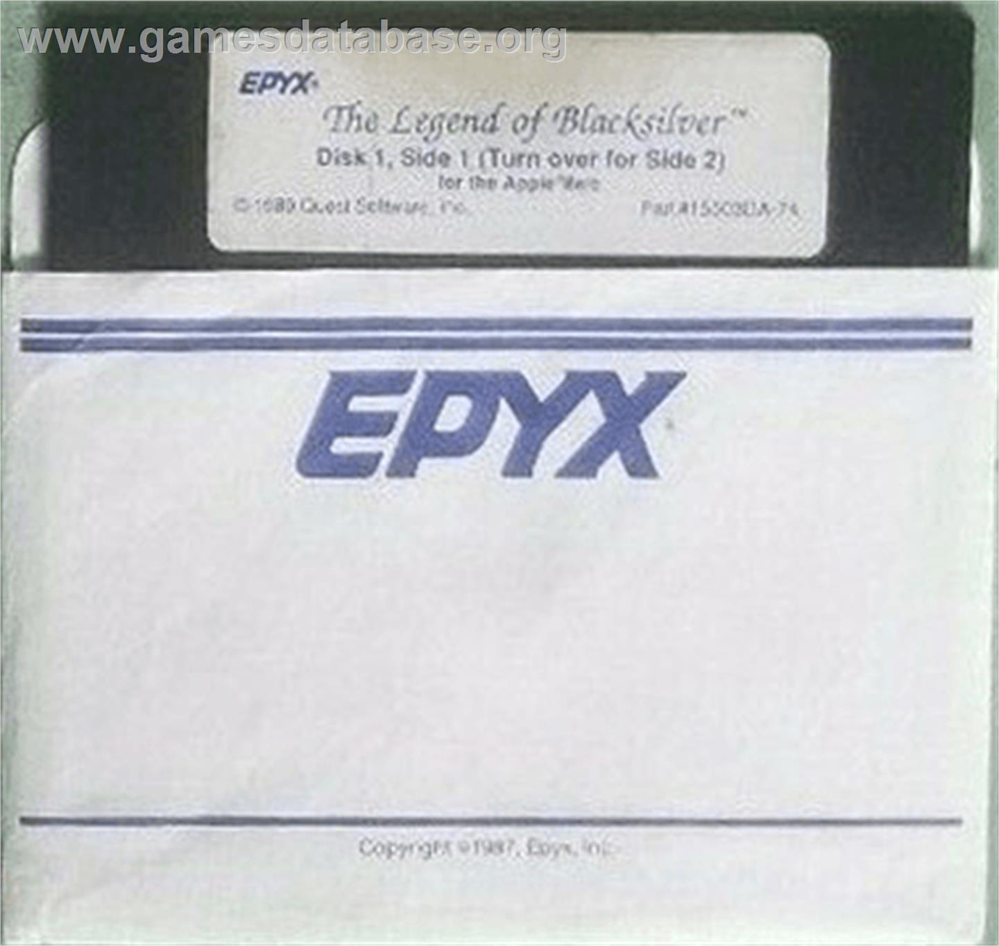 Legend of Blacksilver - Apple II - Artwork - Cartridge