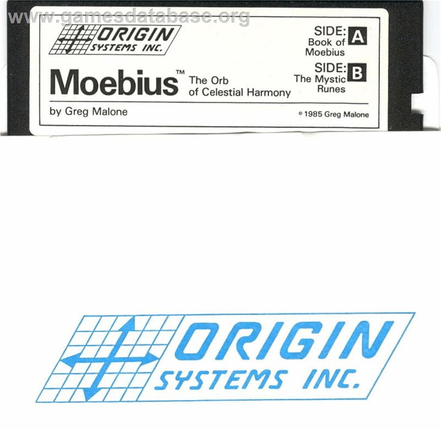 Moebius - The Orb of Celestial Harmony - Apple II - Artwork - Cartridge