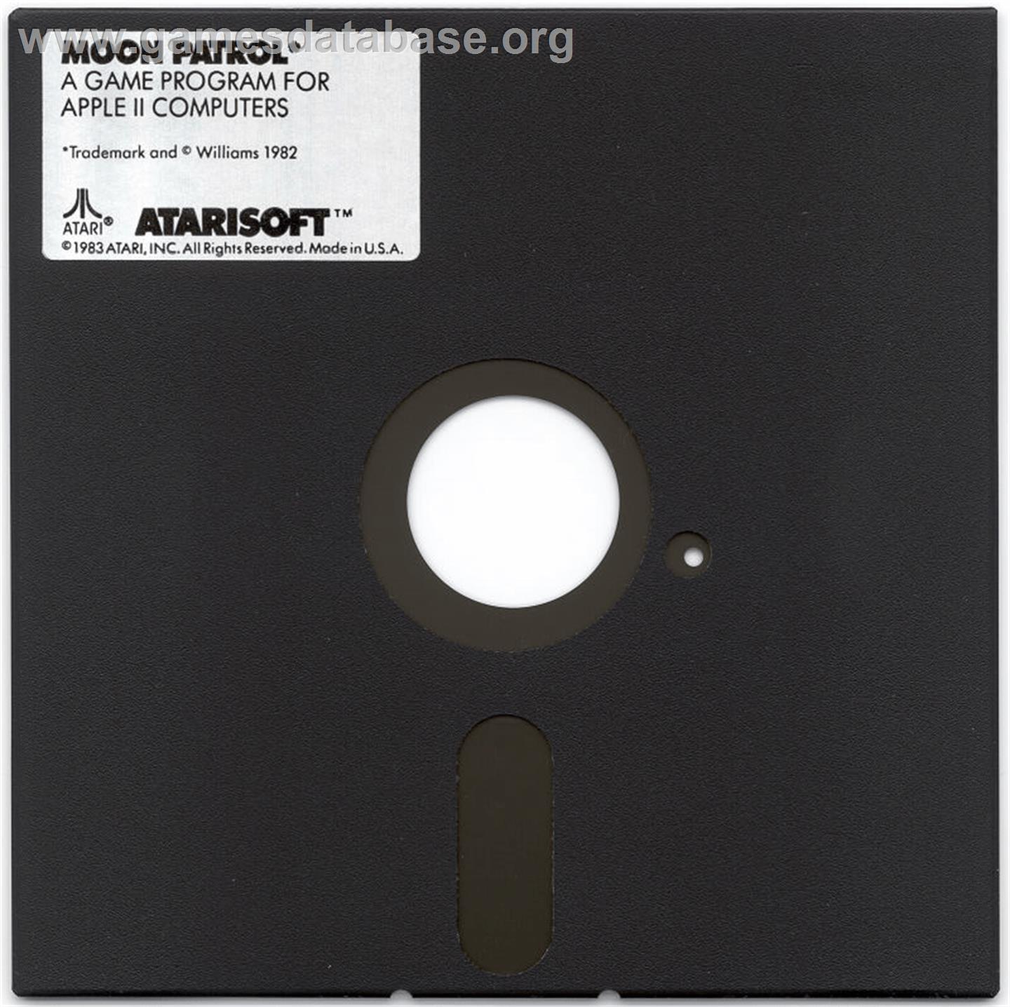 Moon Patrol - Apple II - Artwork - Cartridge