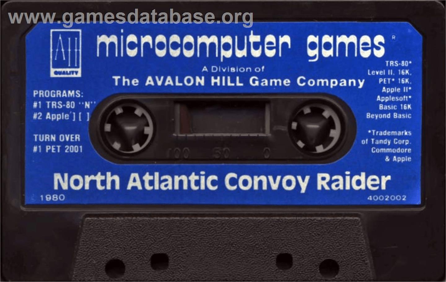 North Atlantic Convoy Raider - Apple II - Artwork - Cartridge