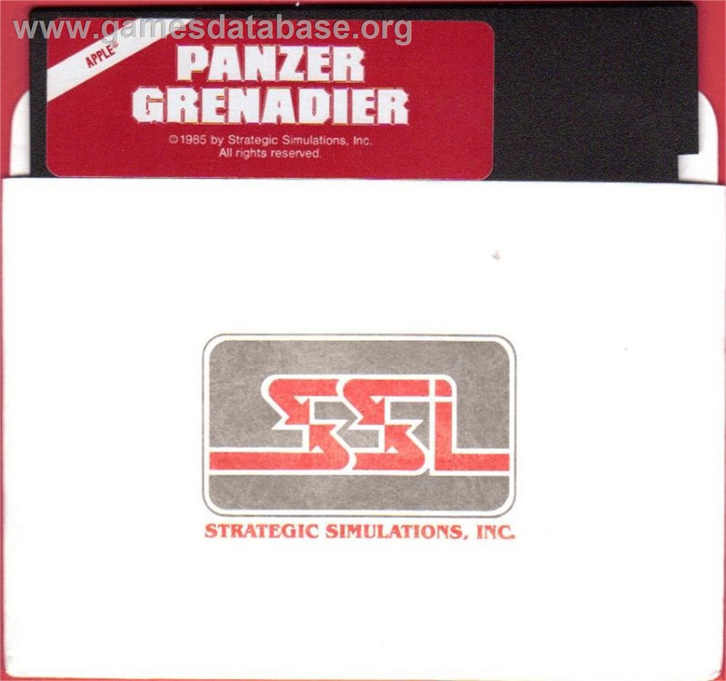 Panzer Grenadier - Apple II - Artwork - Cartridge