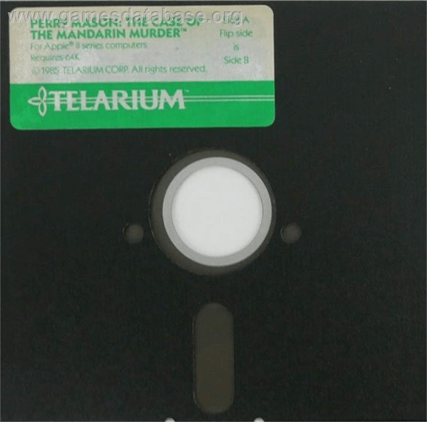 Perry Mason: The Case of the Mandarin Murder - Apple II - Artwork - Cartridge