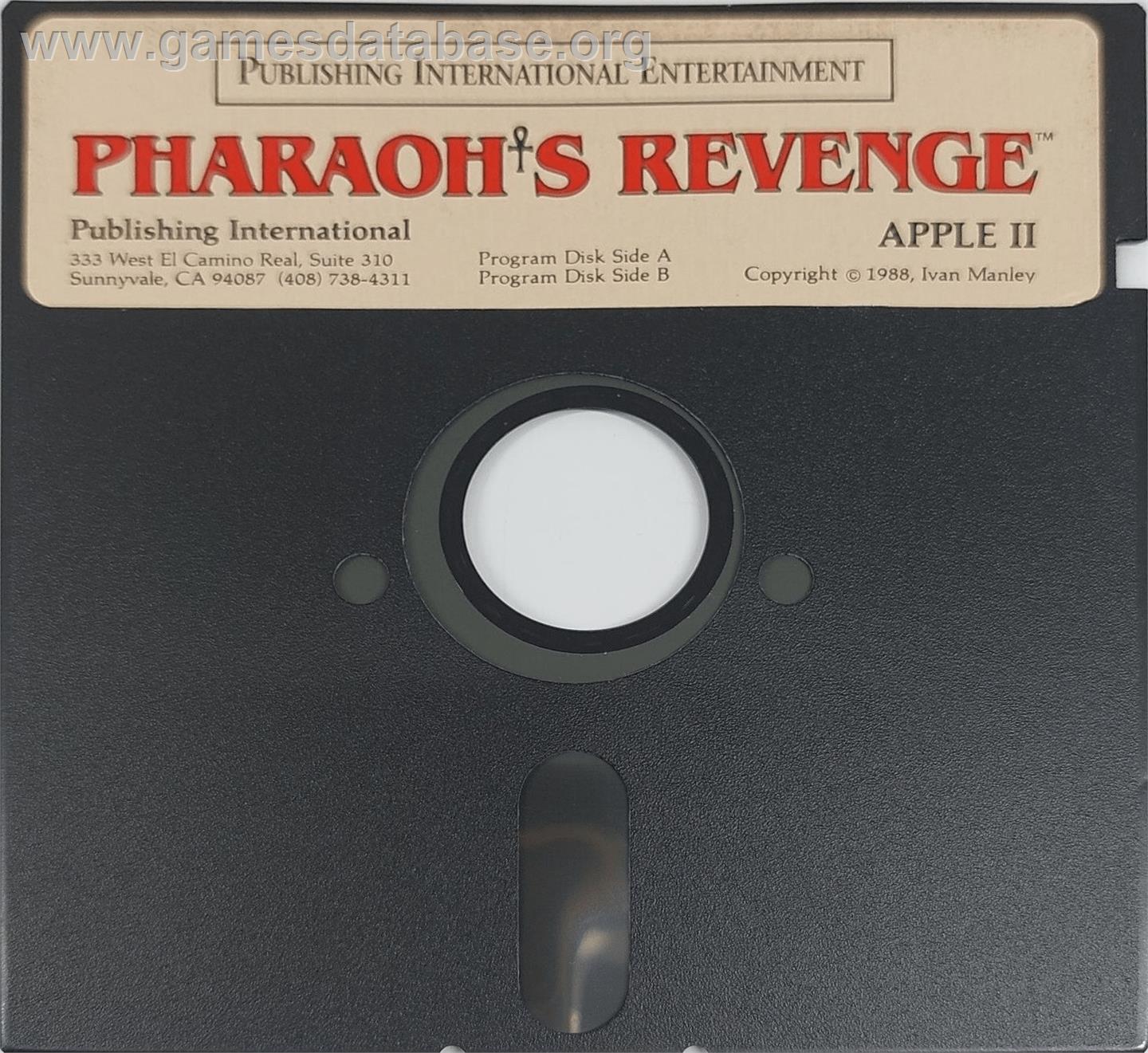 Pharaoh's Revenge - Apple II - Artwork - Cartridge