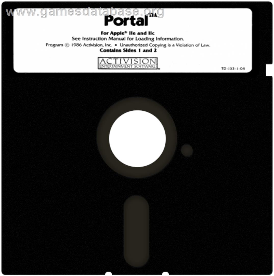 Portal - Apple II - Artwork - Cartridge