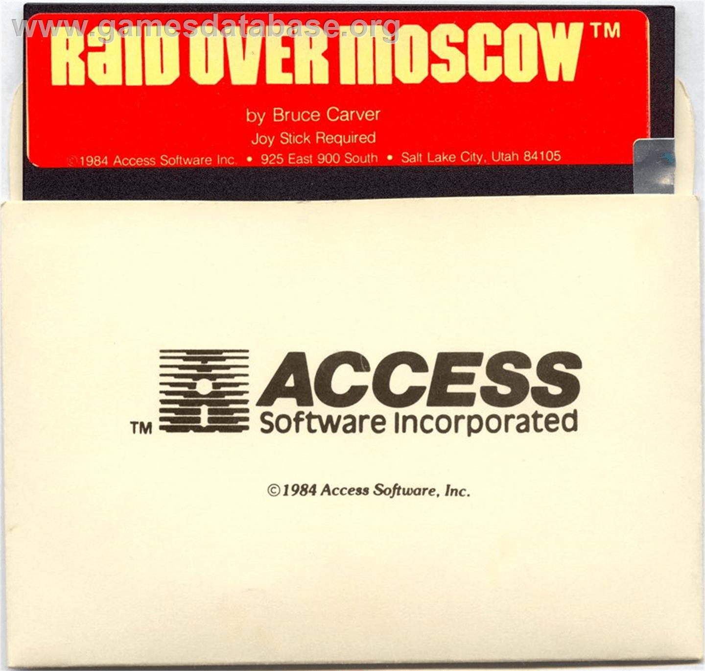 Raid Over Moscow - Apple II - Artwork - Cartridge