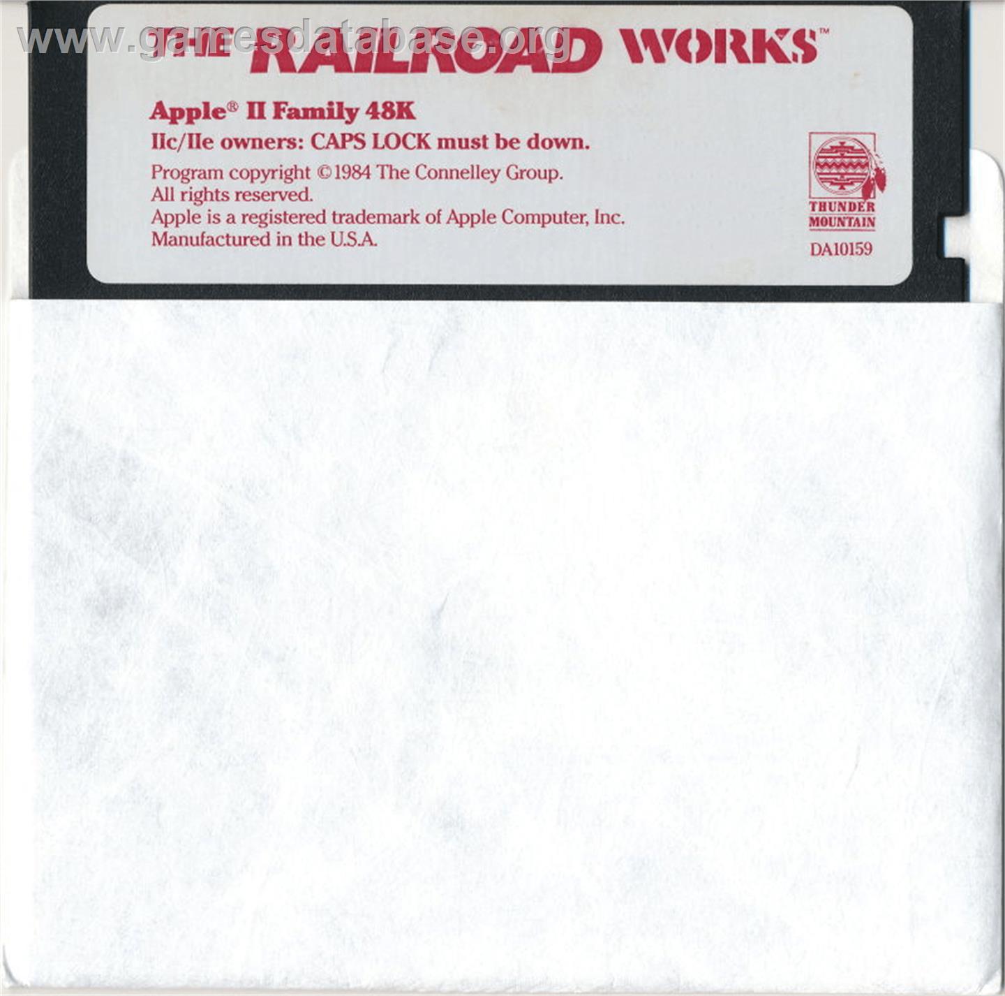 Railroad Works - Apple II - Artwork - Cartridge