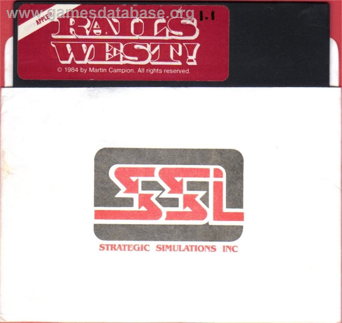 Rails West! - Apple II - Artwork - Cartridge