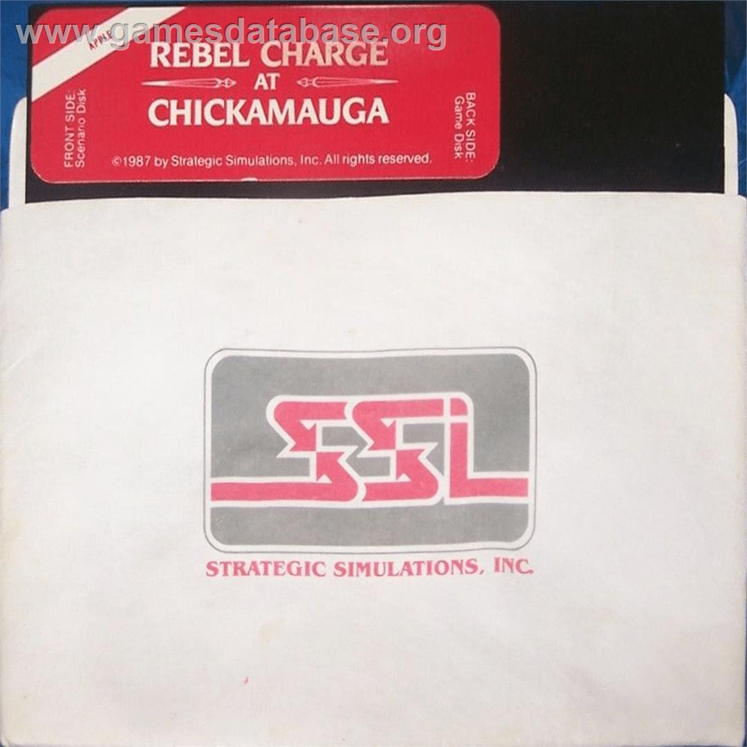 Rebel Charge At Chickamauga - Apple II - Artwork - Cartridge