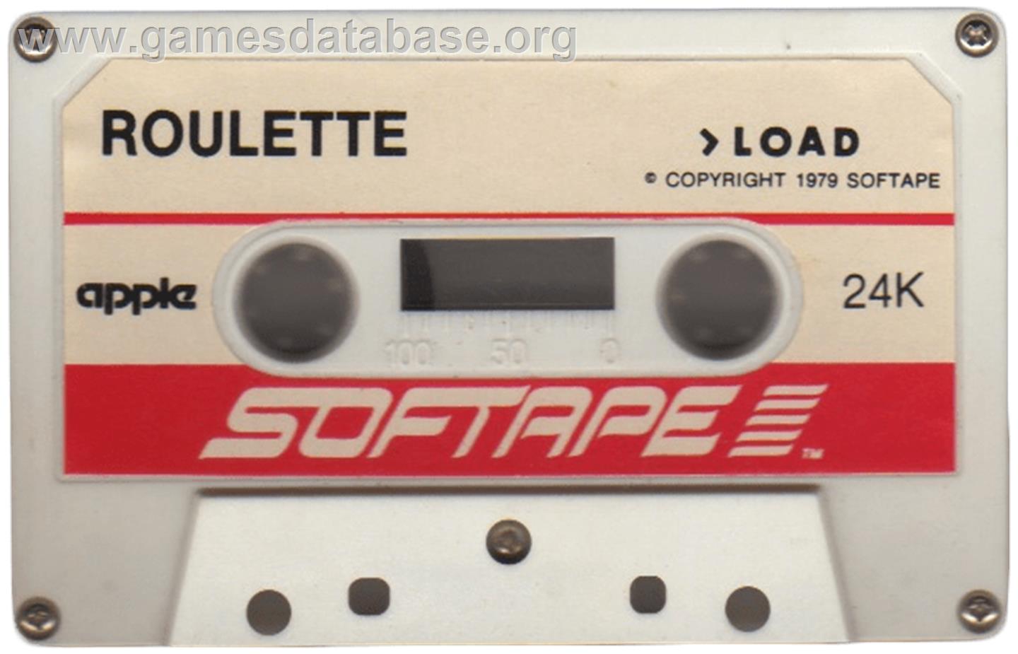 Roulette - Apple II - Artwork - Cartridge