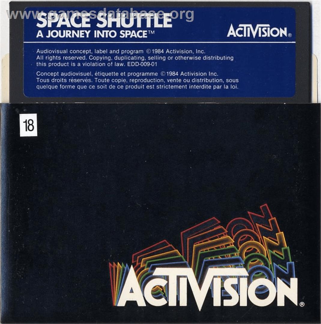 Space Shuttle: A Journey into Space - Apple II - Artwork - Cartridge