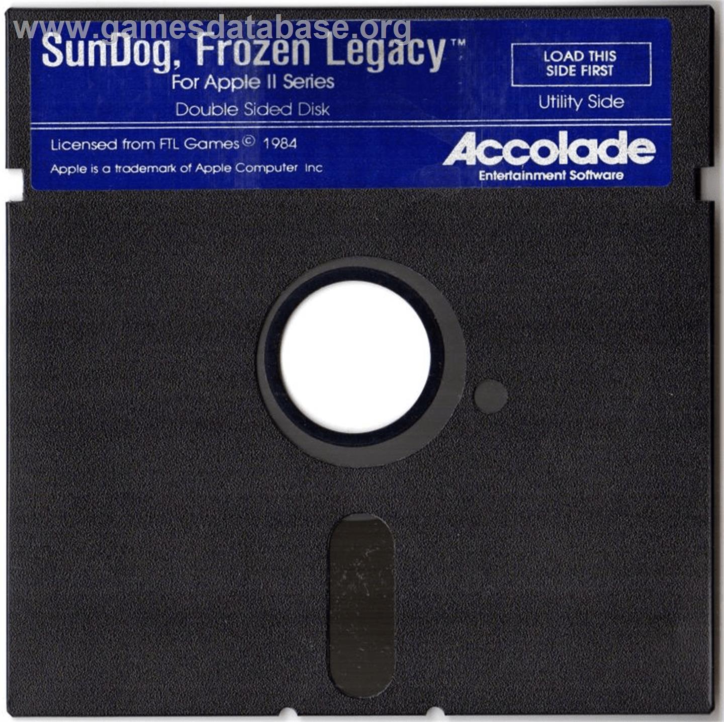 SunDog: Frozen Legacy - Apple II - Artwork - Cartridge