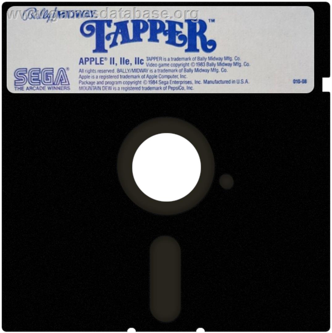 Tapper - Apple II - Artwork - Cartridge