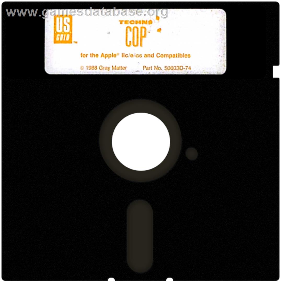 Techno Cop - Apple II - Artwork - Cartridge