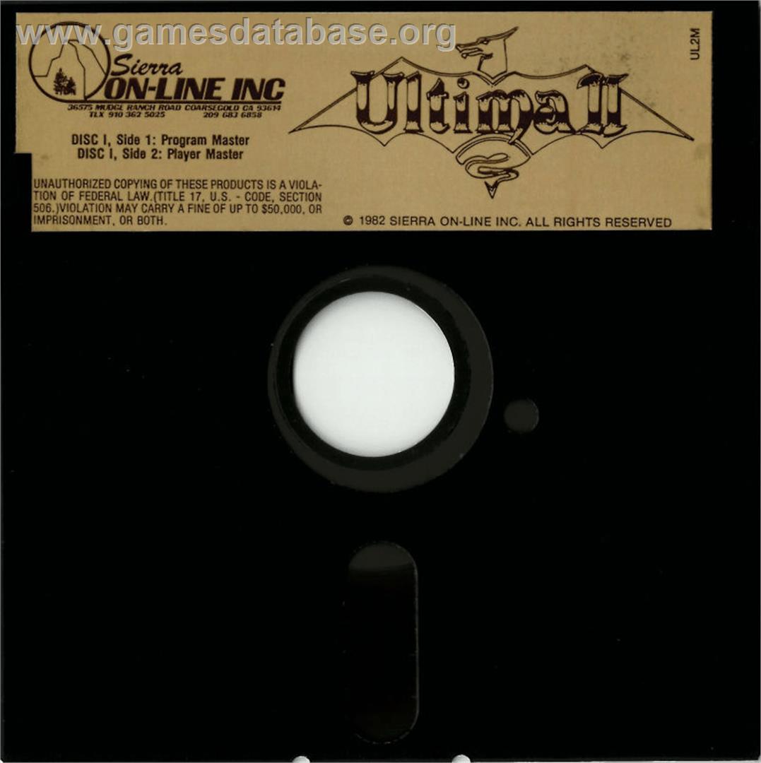 Ultima 2 - Revenge Of The Enchantress - Apple II - Artwork - Cartridge