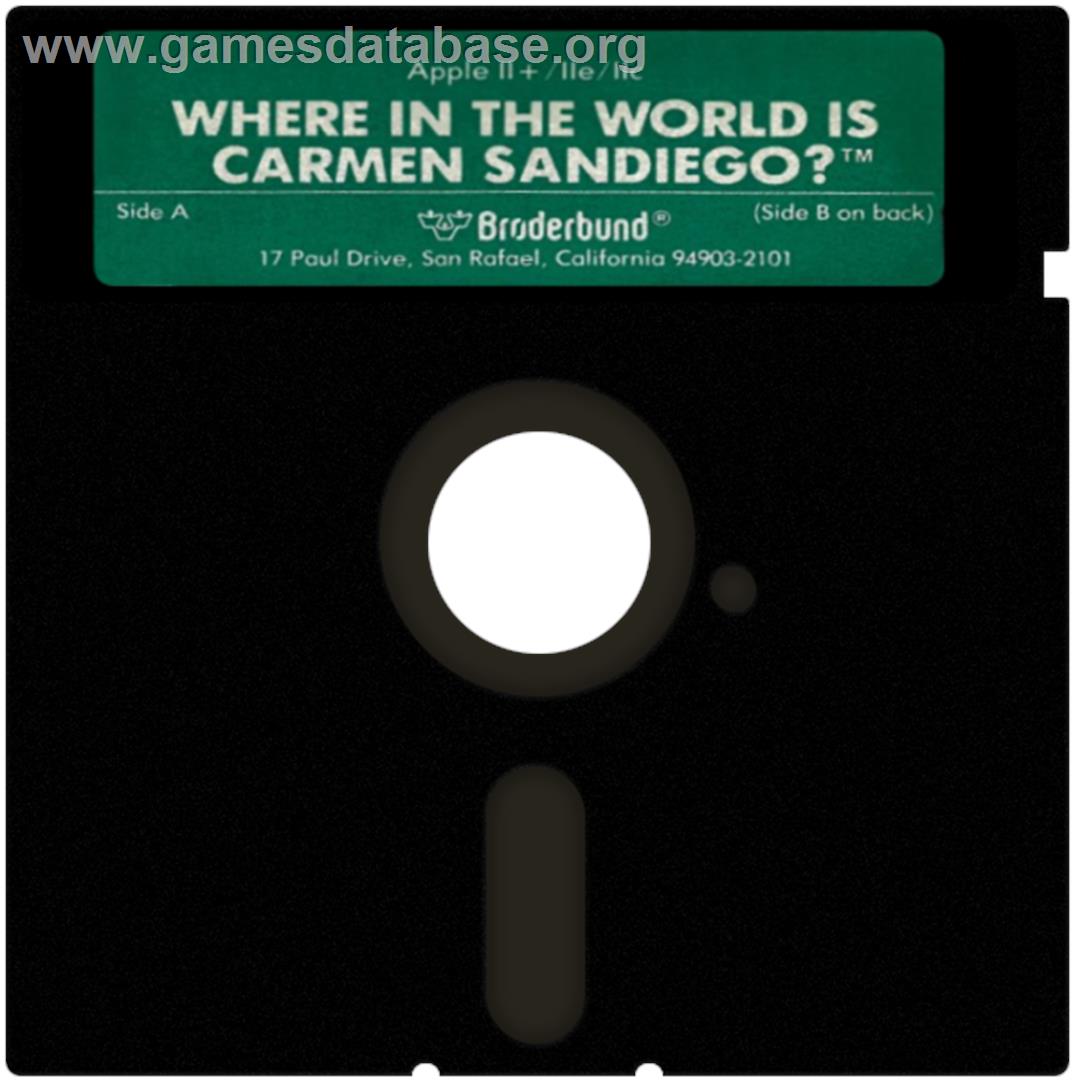 Where in the World Is Carmen Sandiego? - Apple II - Artwork - Cartridge