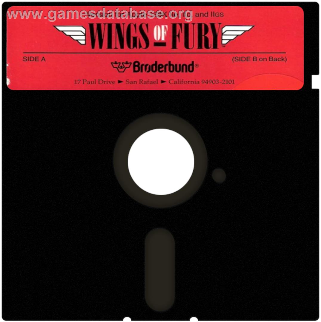 Wings of Fury - Apple II - Artwork - Cartridge