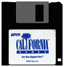Artwork on the Disc for California Games on the Apple II.