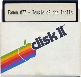 Artwork on the Disc for Sherlock: The Riddle of the Crown Jewels on the Apple II.