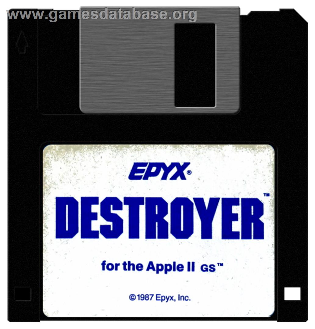 Destroyer - Apple II - Artwork - Disc
