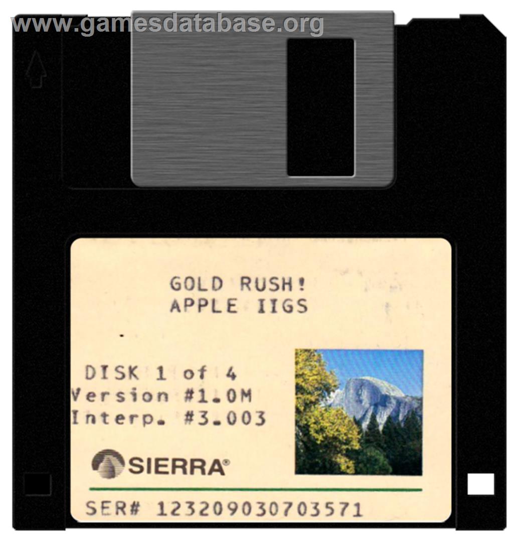 Gold Rush - Apple II - Artwork - Disc