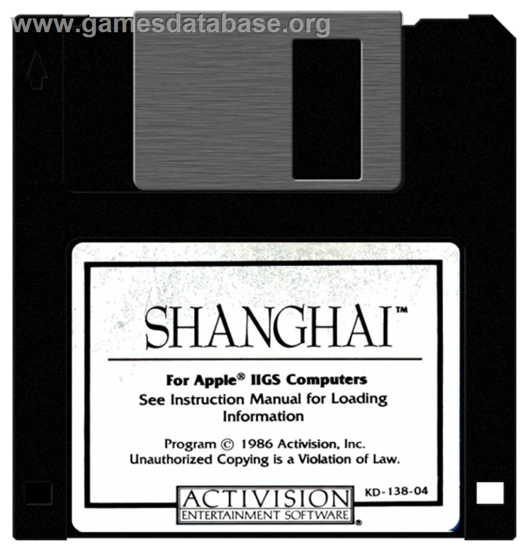 Shanghai - Apple II - Artwork - Disc