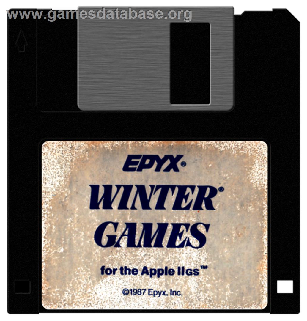 Winter Games - Apple II - Artwork - Disc