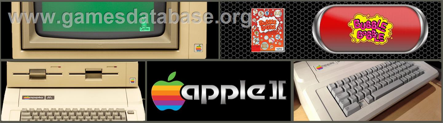 Bubble Bobble - Apple II - Artwork - Marquee
