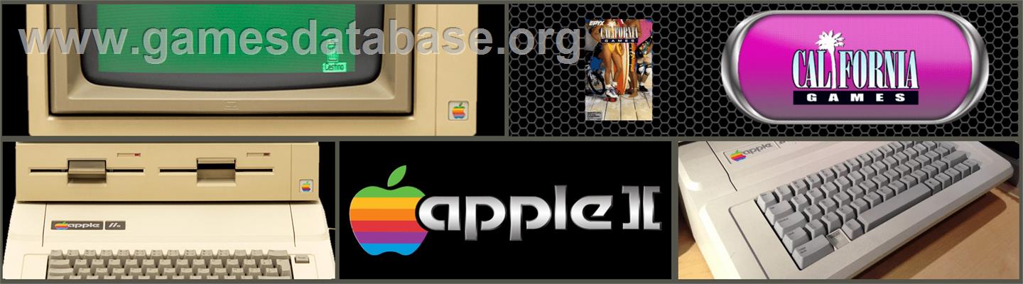 California Games - Apple II - Artwork - Marquee