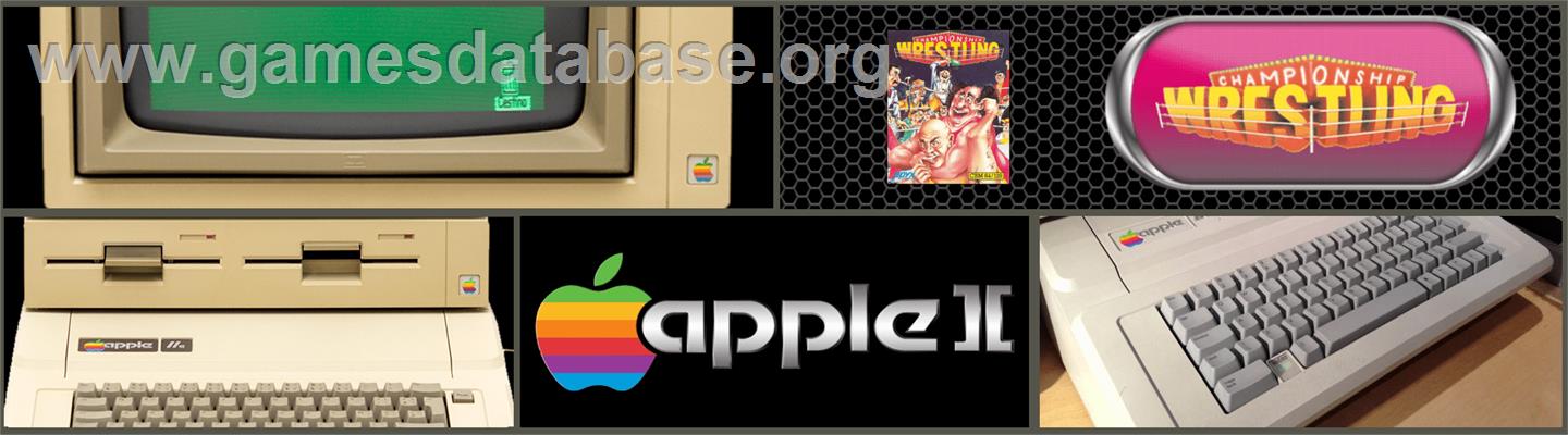 Championship Wrestling - Apple II - Artwork - Marquee