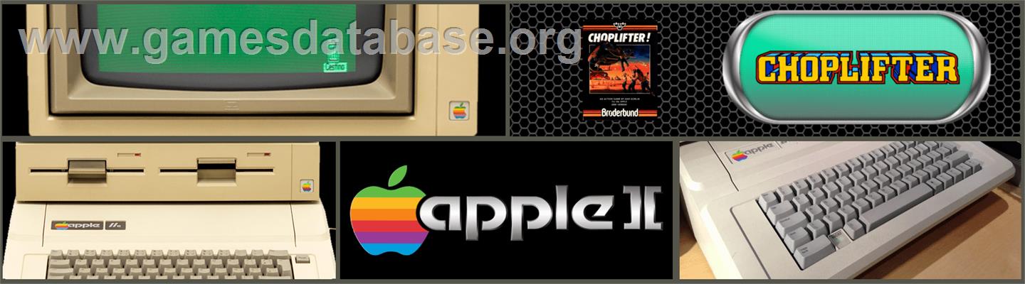 Choplifter - Apple II - Artwork - Marquee
