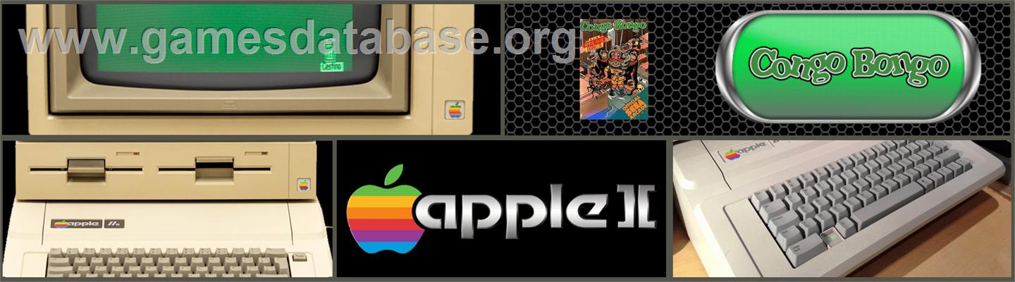 Congo Bongo - Apple II - Artwork - Marquee