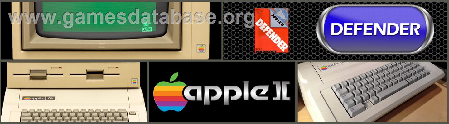Defender - Apple II - Artwork - Marquee