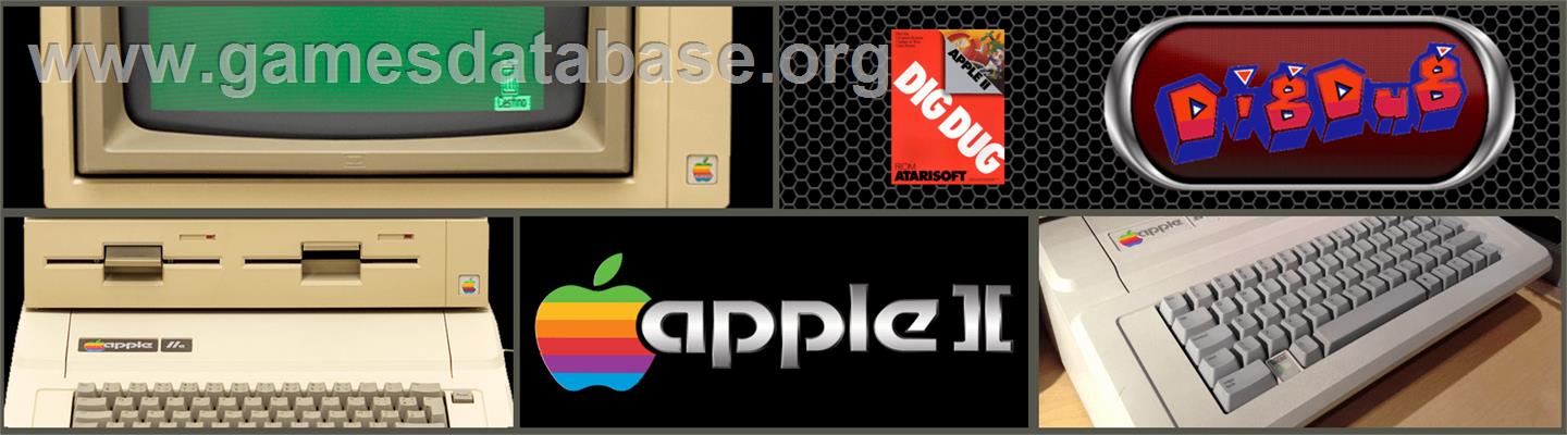 Dig Dug - Apple II - Artwork - Marquee