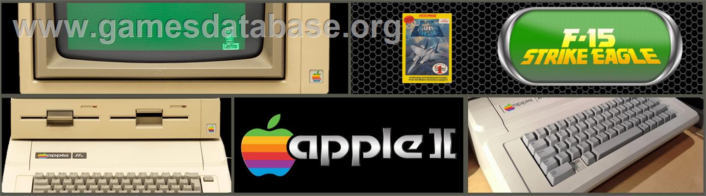 F-15 Strike Eagle - Apple II - Artwork - Marquee