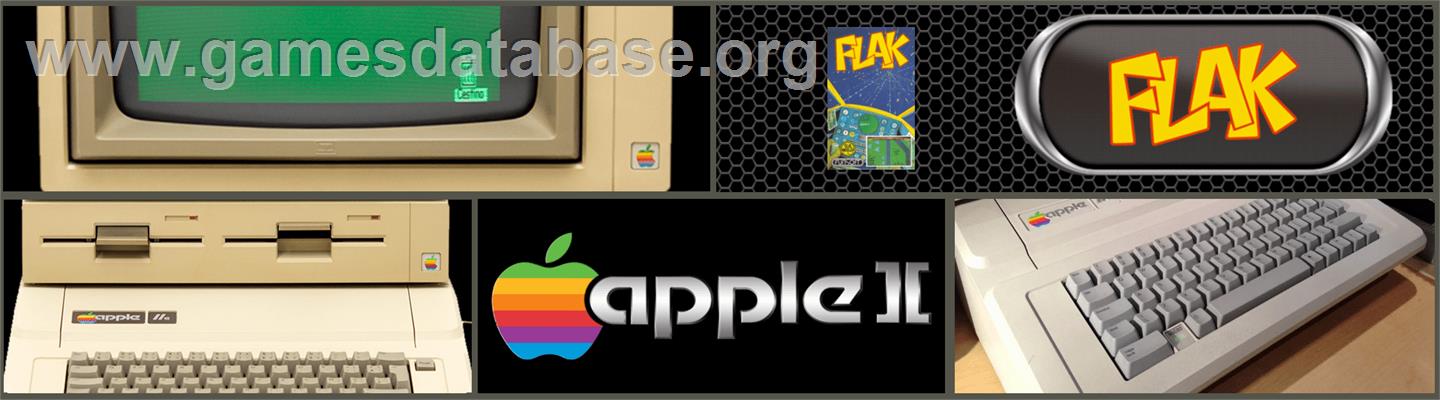 Flak - Apple II - Artwork - Marquee