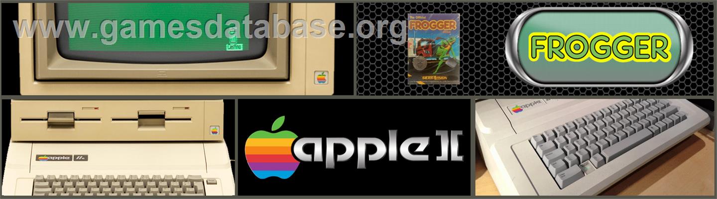 Frogger - Apple II - Artwork - Marquee