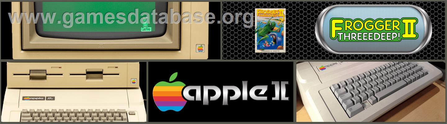 Frogger 2: Three Deep - Apple II - Artwork - Marquee