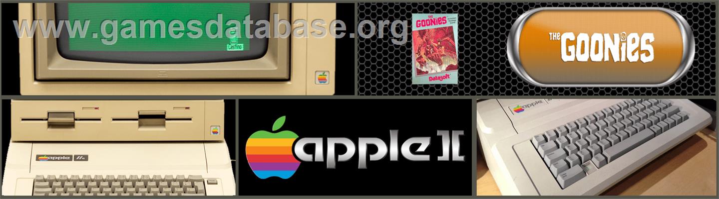 Goonies, The - Apple II - Artwork - Marquee