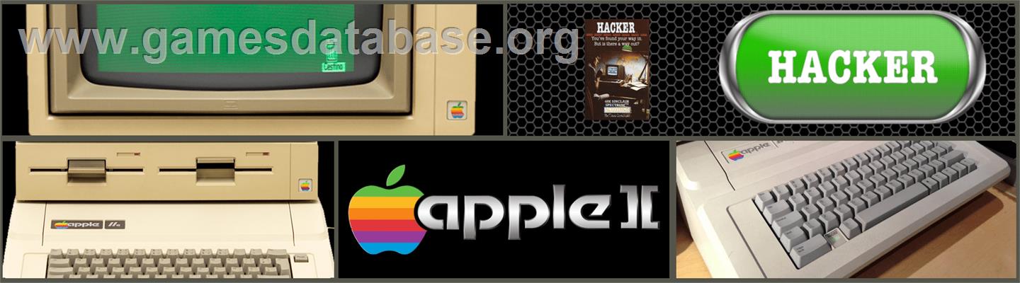 Hacker - Apple II - Artwork - Marquee