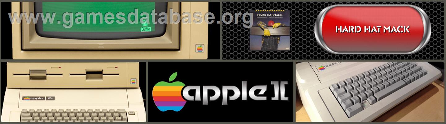 Hard Hat Mack - Apple II - Artwork - Marquee