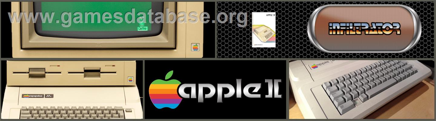 Infiltrator - Apple II - Artwork - Marquee