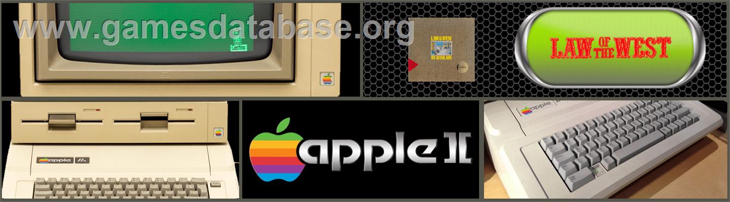 Law of the West - Apple II - Artwork - Marquee