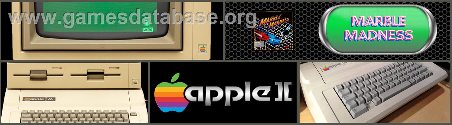 Marble Madness - Apple II - Artwork - Marquee